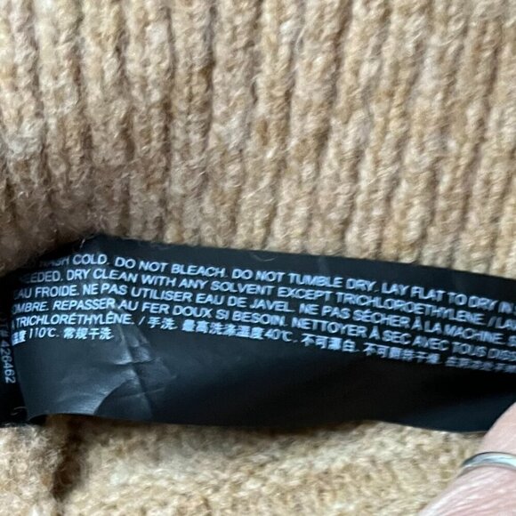 Theory Sweater Cardigan Preppy Wool Blend Cardi Paramour Yak Size M - Picture 5 of 6